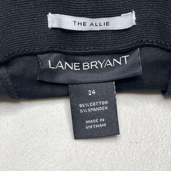 Lane Bryant Pants Womens Plus 24 Black Cropped 23.5" Inseam Allie Cotton Office - Picture 12 of 16